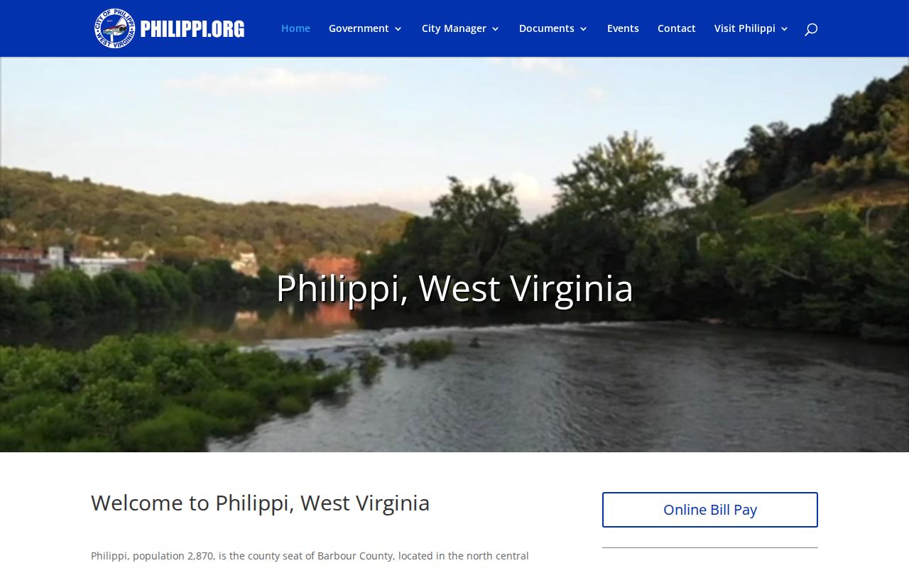 Philippi city hall for Barbour County criminal records