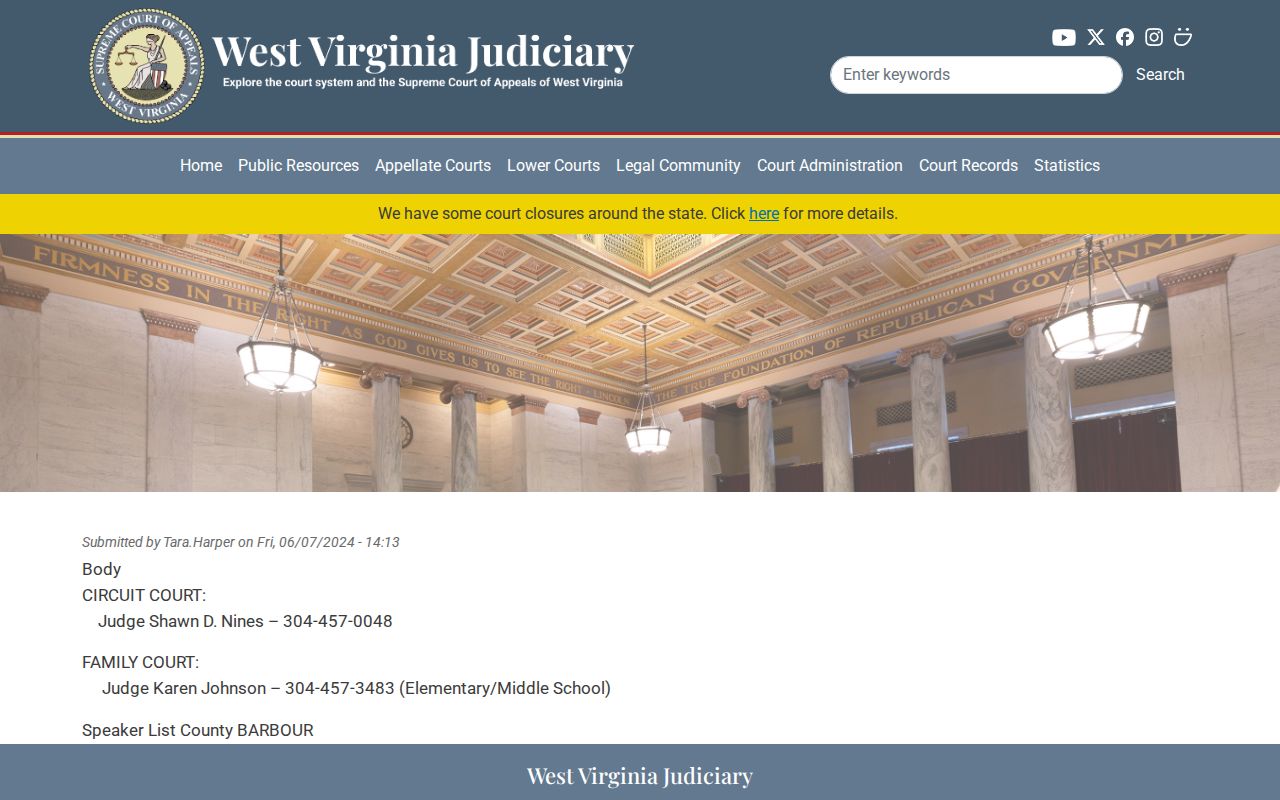 Barbour County criminal court cases directory