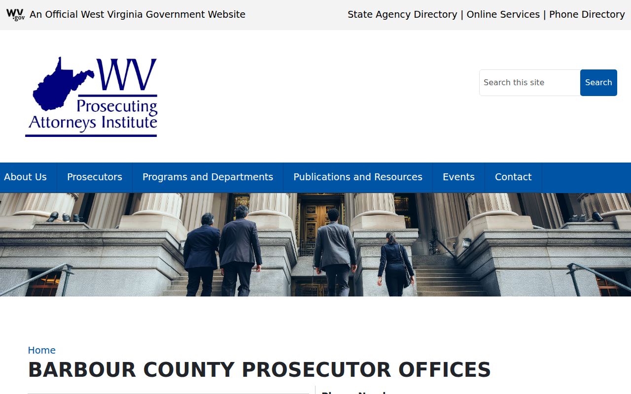 Barbour County criminal court prosecutor office information